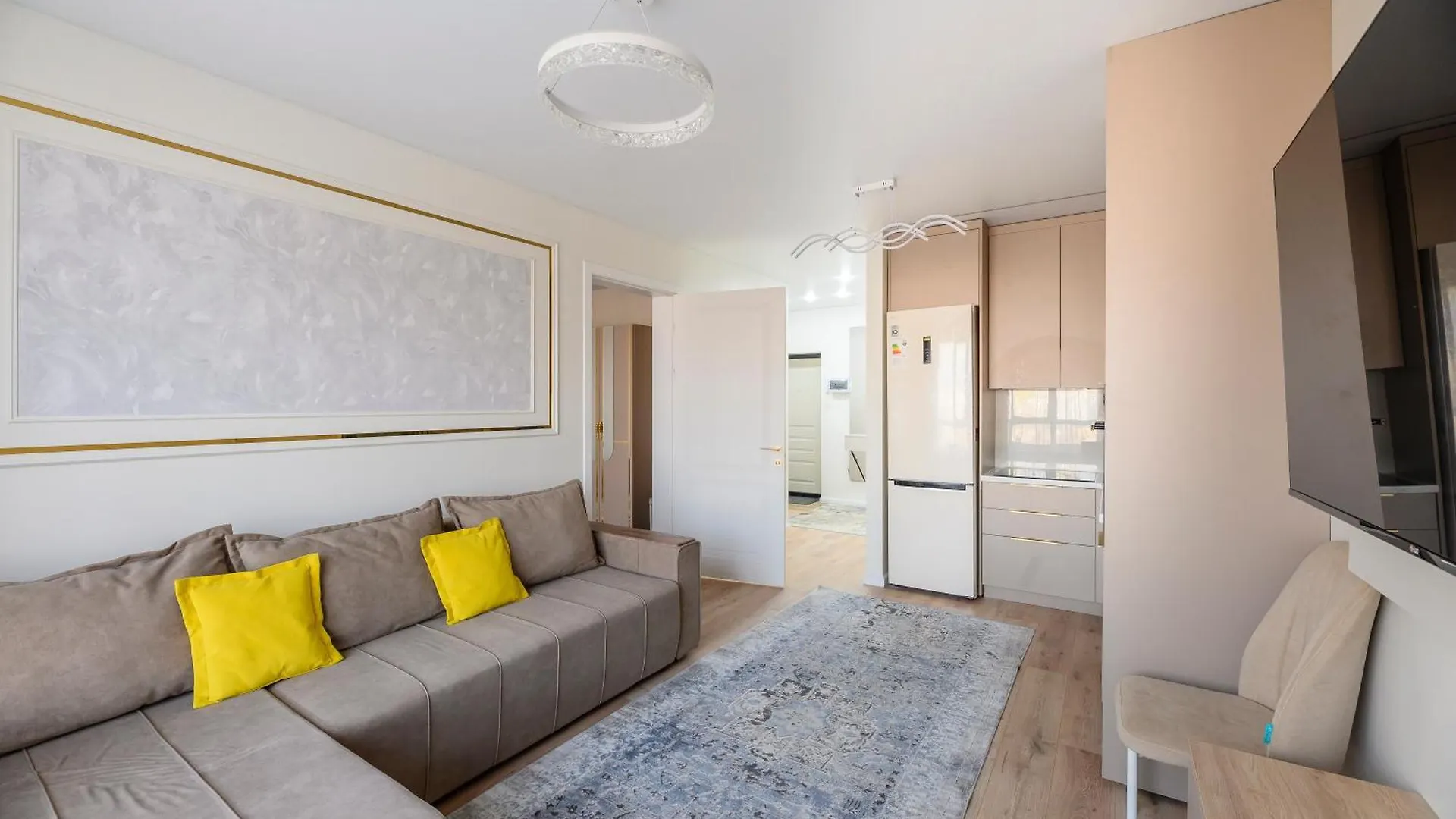 Стильная 2Х Комнатная Квартира В Жк Green City 122 Almaty Apartment